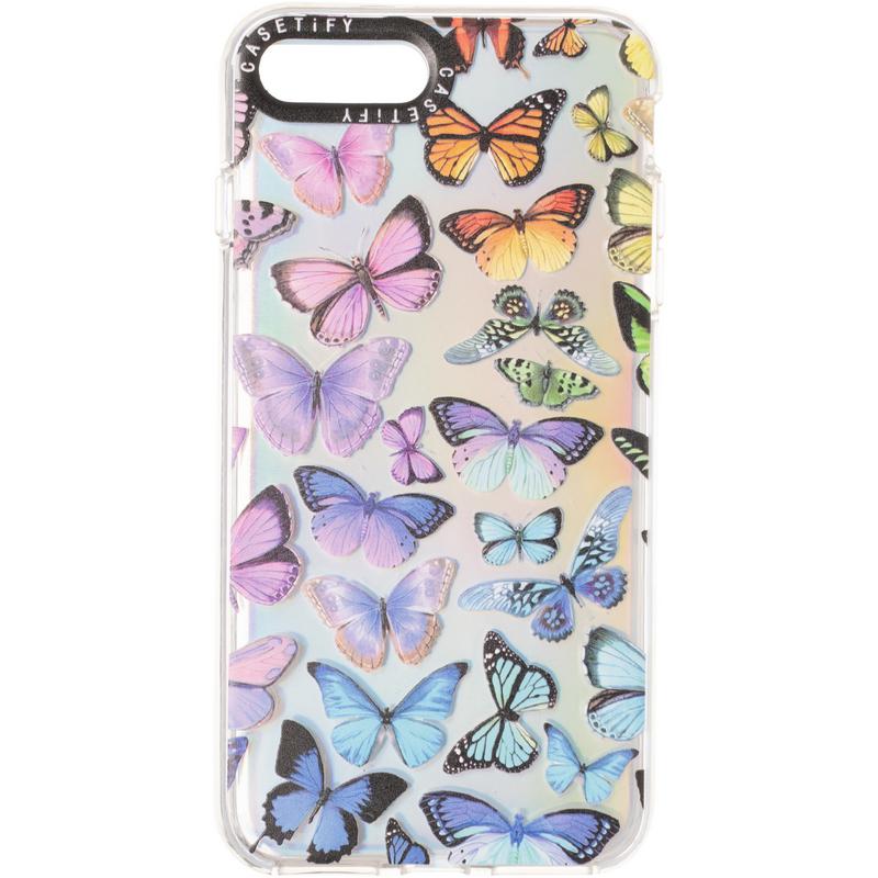 Holographic Print Case iPhone 7 Plus 8 Plus Butterfly