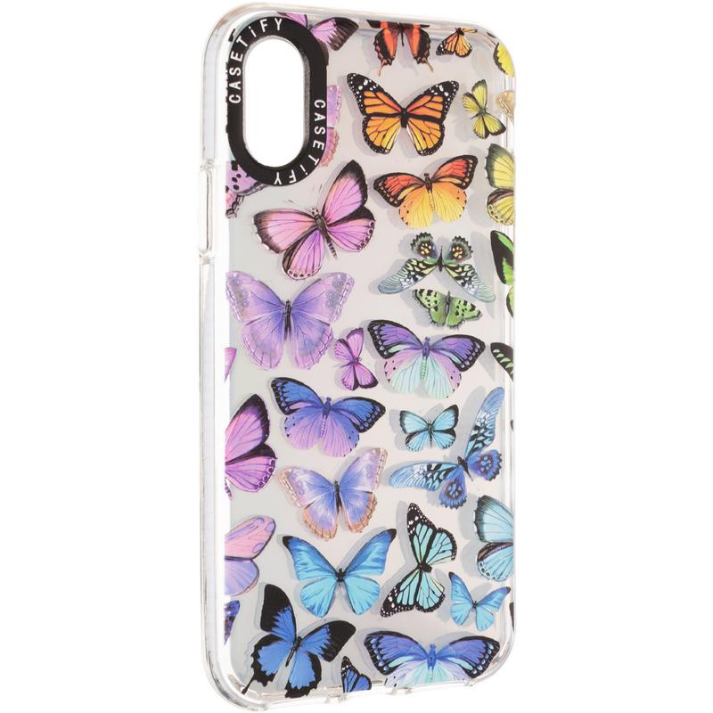 Holographic Print Case for iPhone X XS Butterfly