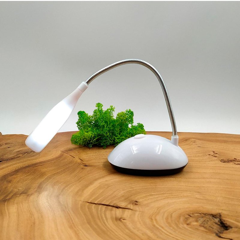 Настільна LED лампа X-7188 (на батарейках) White