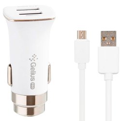 

Автомобільний зарядний пристрій Gelius Apollo GP-CC01 3.1A + кабель MicroUSB White
