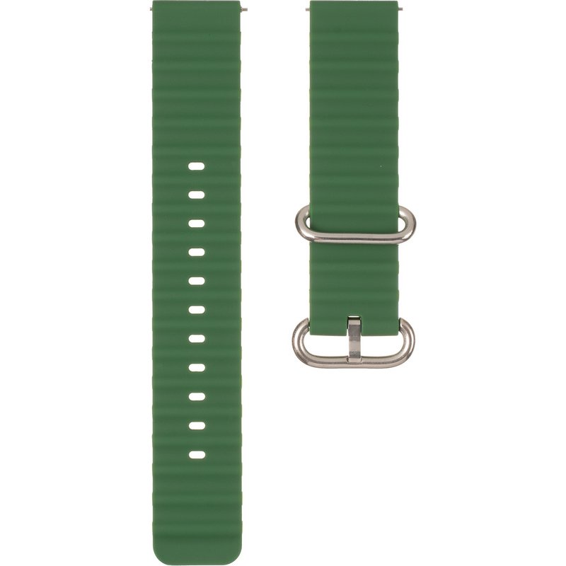 Smart Bracelet スマートブレスレット グリーン Ремешок для смарт-часов универсальный Flat marine style (20мм) Green