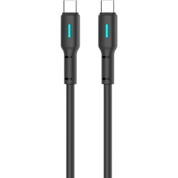 Cable USB Gelius Lumin Lamp GP-UC100 Type-C to Type-C (1m) (60W) Black
