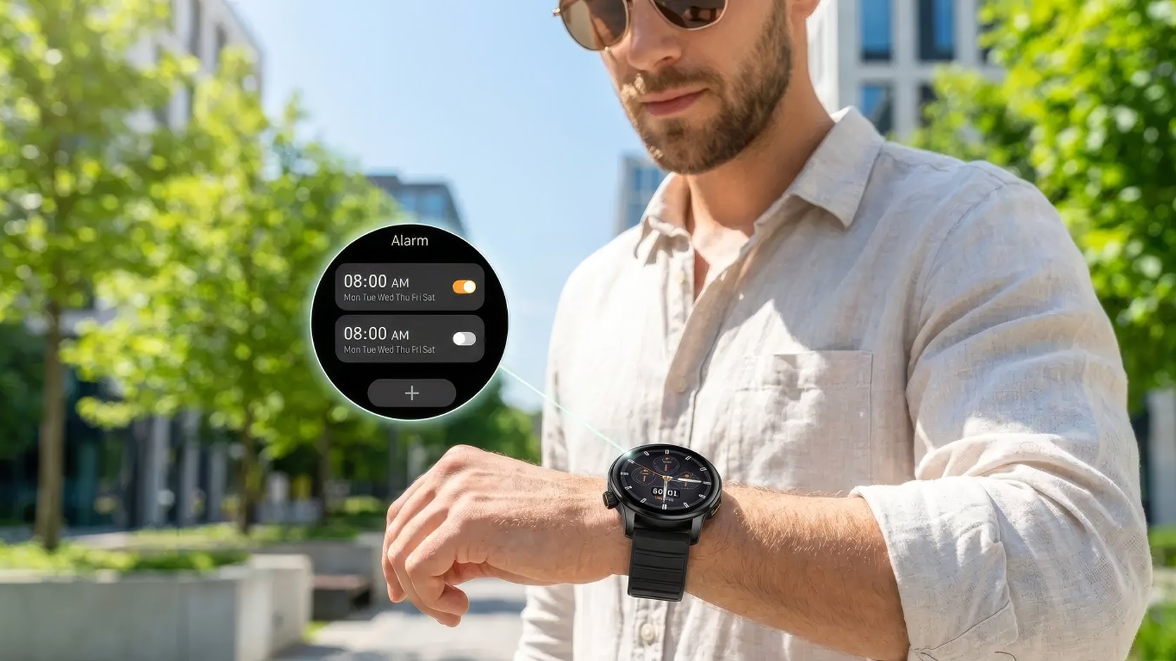 Gelius Amazwatch GT3 Black как часть активного городского стиля