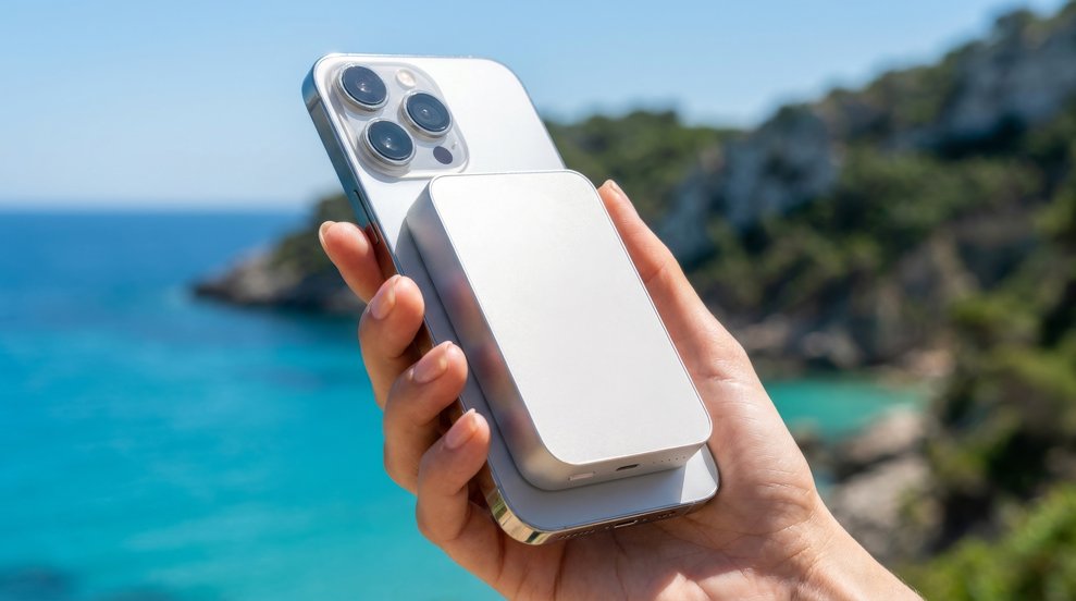 MagSafe PowerBank Gelius Nexus з бездротовою зарядкою Qi та магнітною фіксацією смартфона