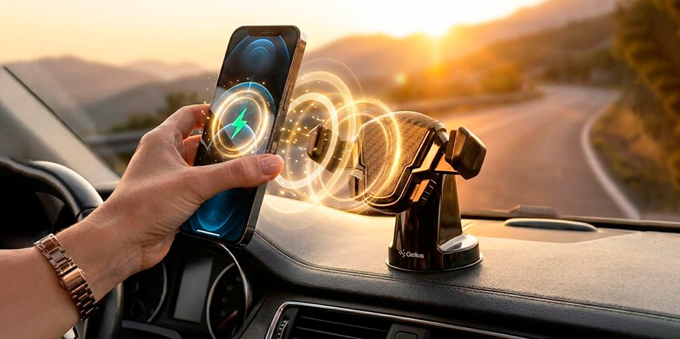 автомобільний тримач для телефону Gelius Sucker Plate для зручної навігації в авто