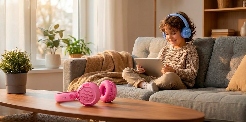 дитячі бездротові навушники для дитини Bluetooth модель з обмеженням гучності 85 дБ